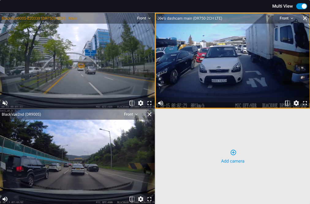 Prikaz BlackVue Fleet Tracking